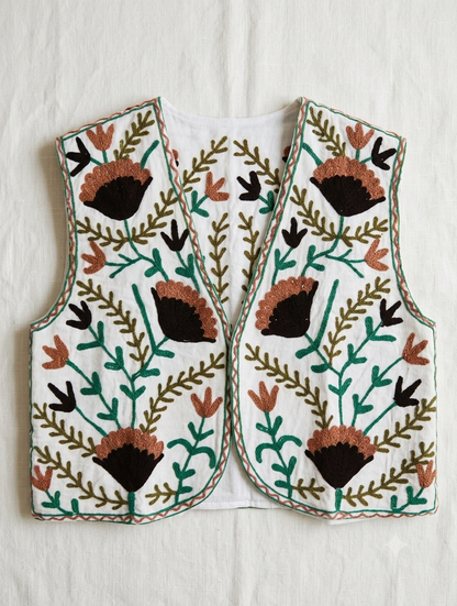 Alma Suzani Cotton Vest