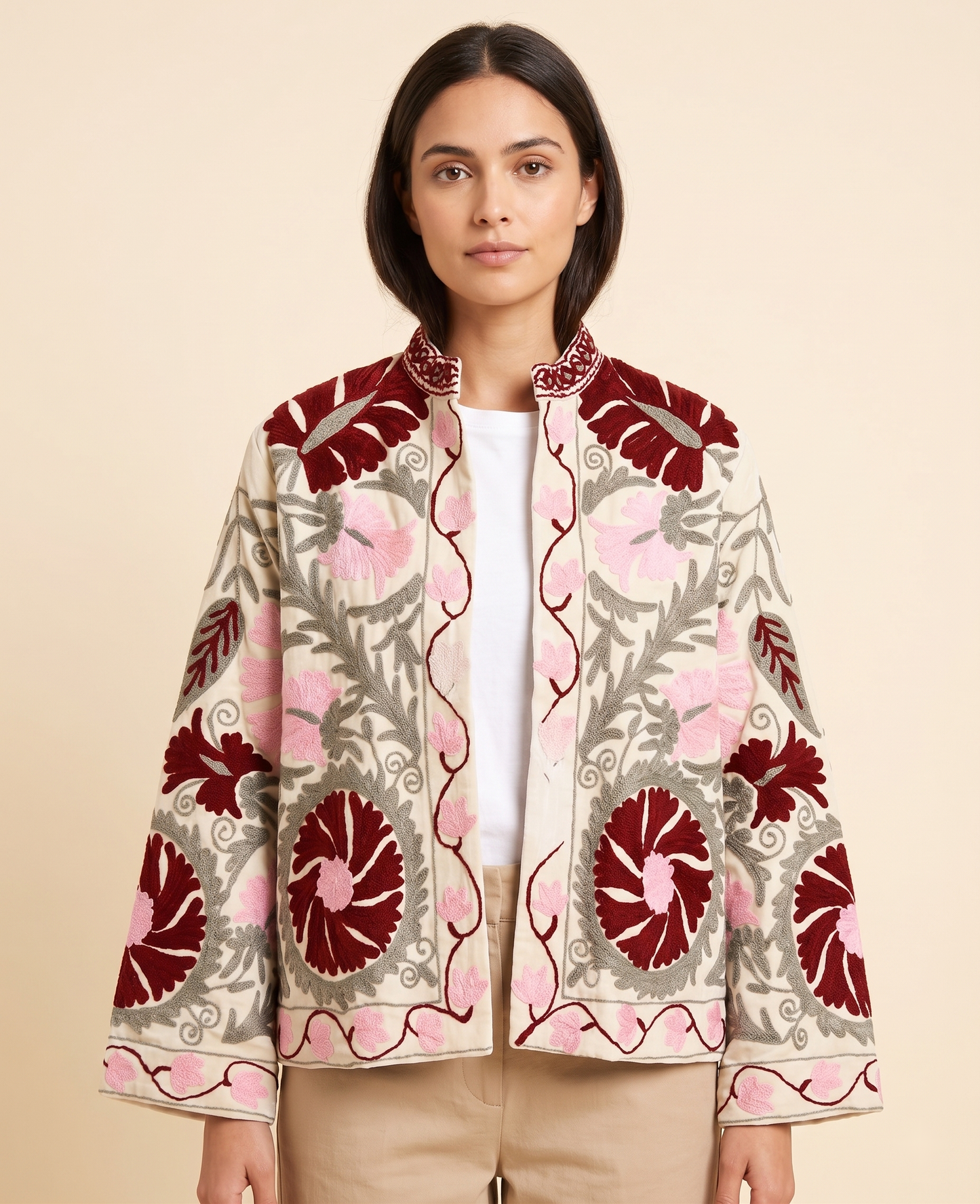 Perla Suzani Velvet Jacket