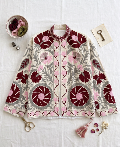 Perla Suzani Velvet Jacket