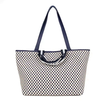 Cadiz Woven Checker Tote