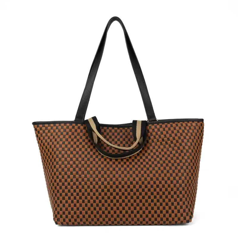 Cadiz Woven Checker Tote