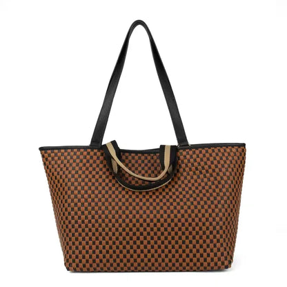 Cadiz Woven Checker Tote