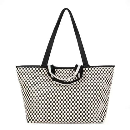 Cadiz Woven Checker Tote