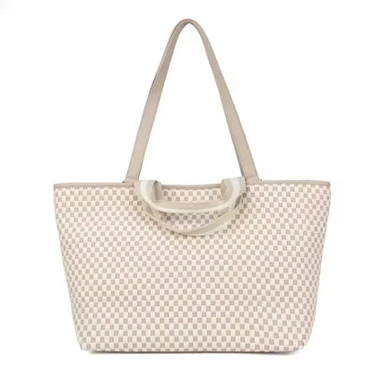 Cadiz Woven Checker Tote