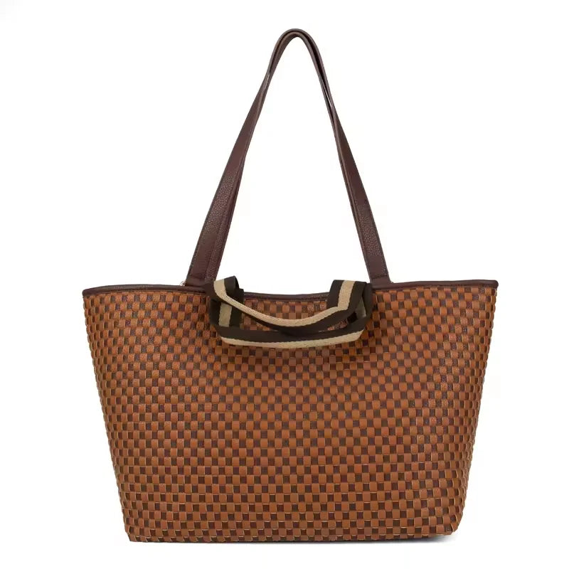 Cadiz Woven Checker Tote