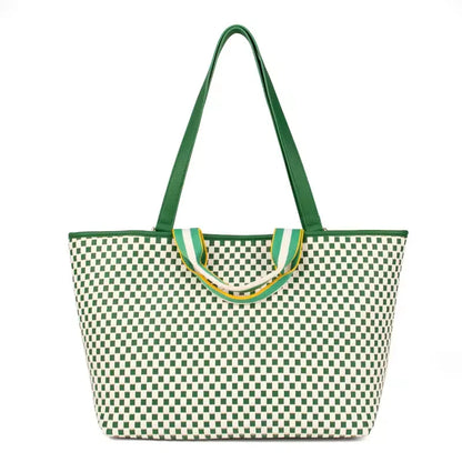 Cadiz Woven Checker Tote