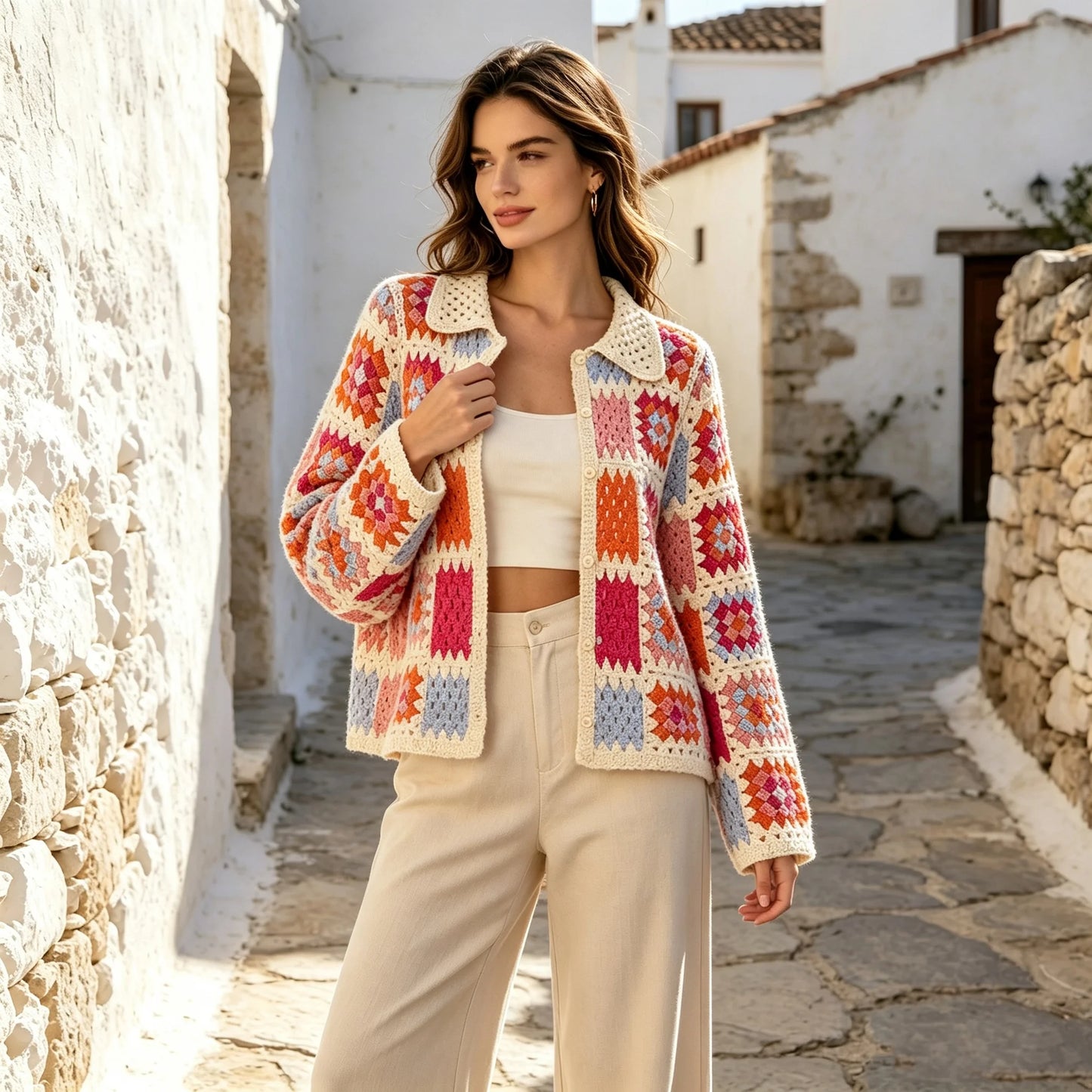 Nerja Granny Square Cardigan