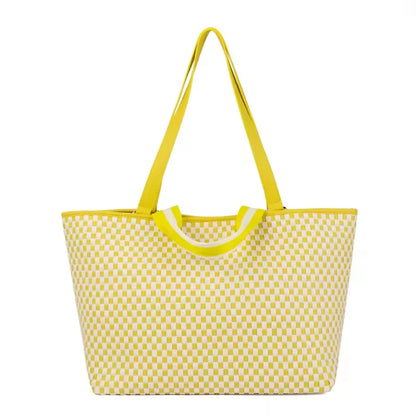 Cadiz Woven Checker Tote