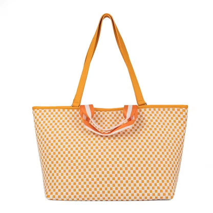 Cadiz Woven Checker Tote