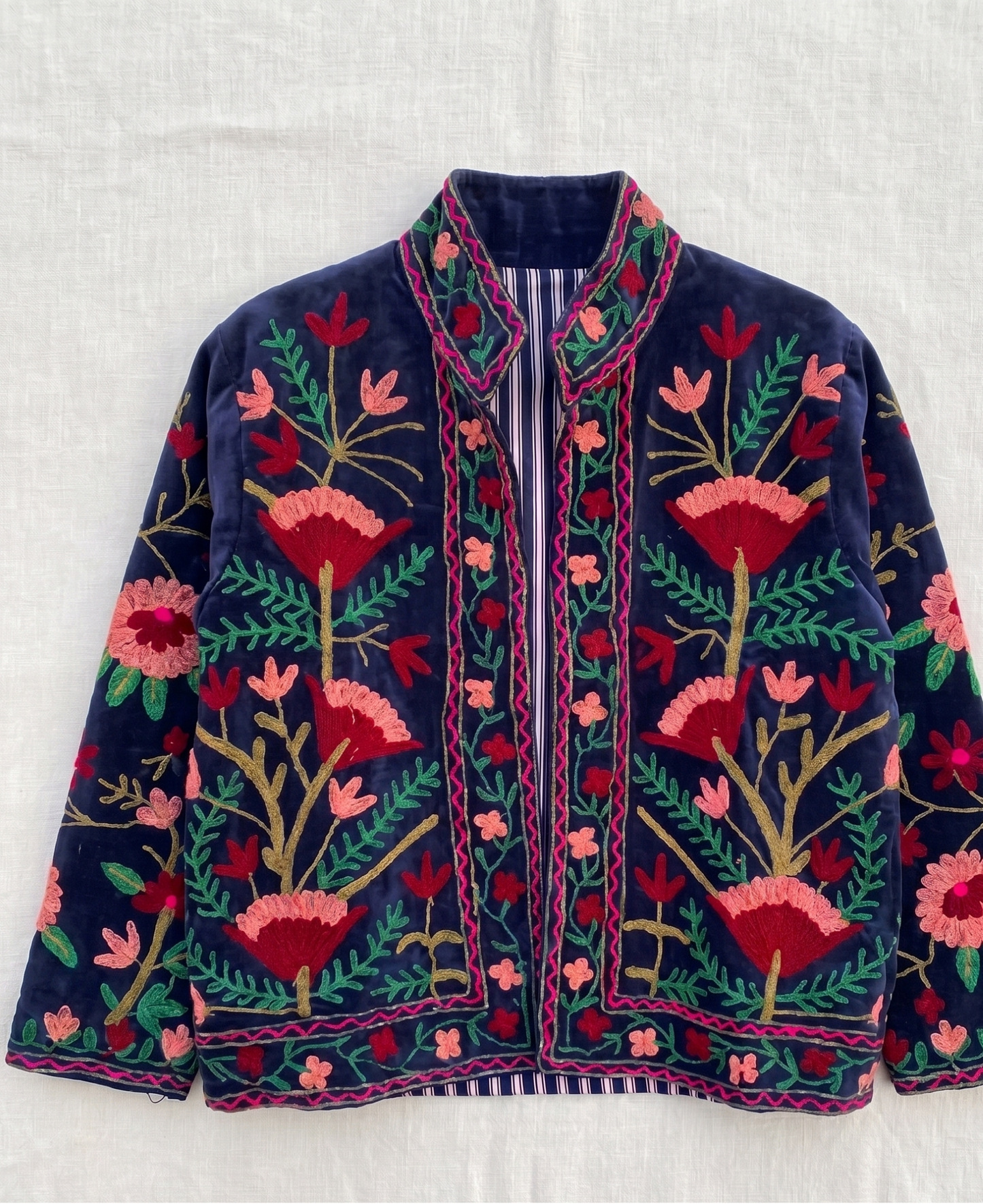 Marine Suzani Velvet Jacket