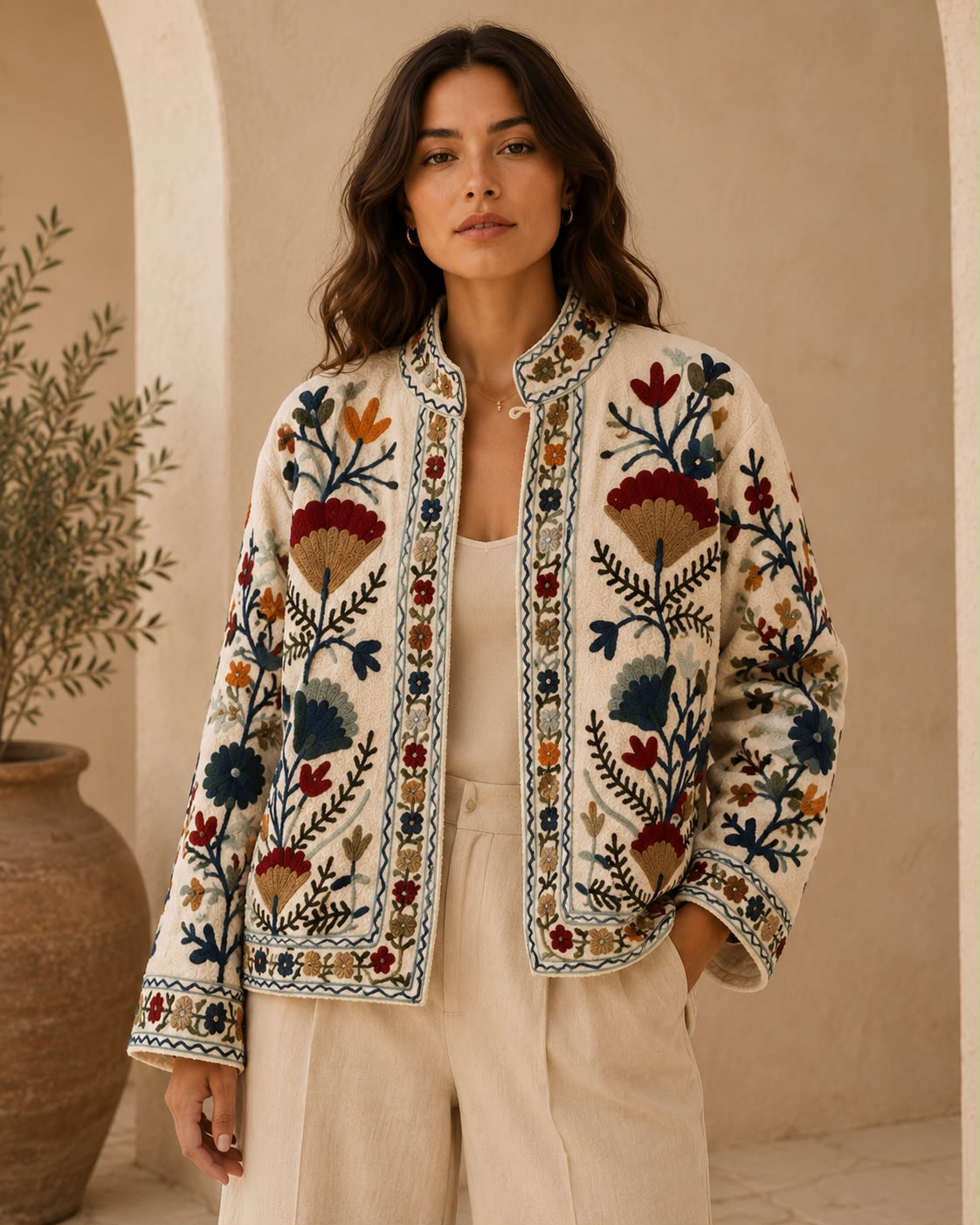 Serena Suzani Embroidered Jacket