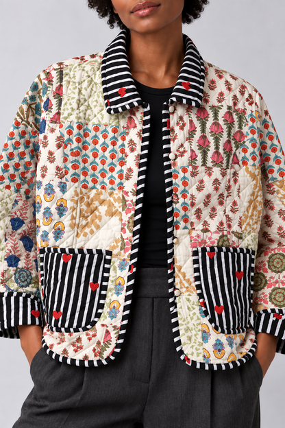 Alma Patchwork Quilted Jacket