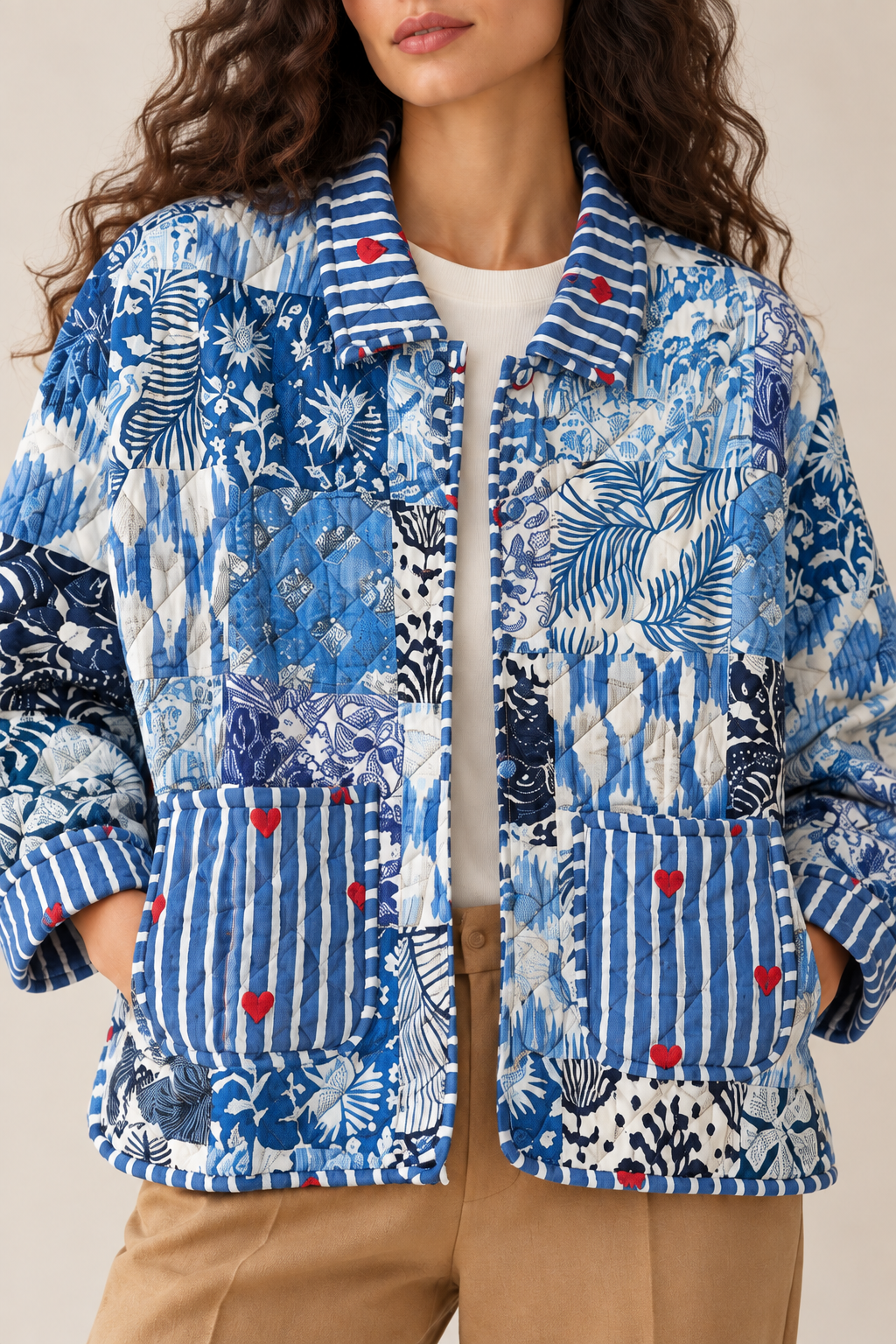 Marea Patchwork Quilted Jacket