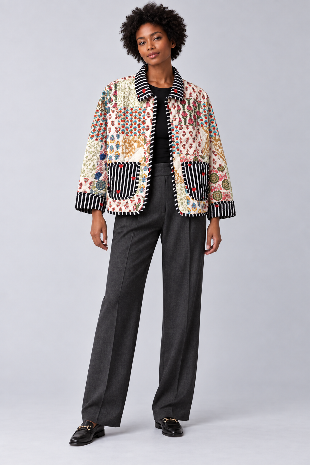 Alma Patchwork Quilted Jacket